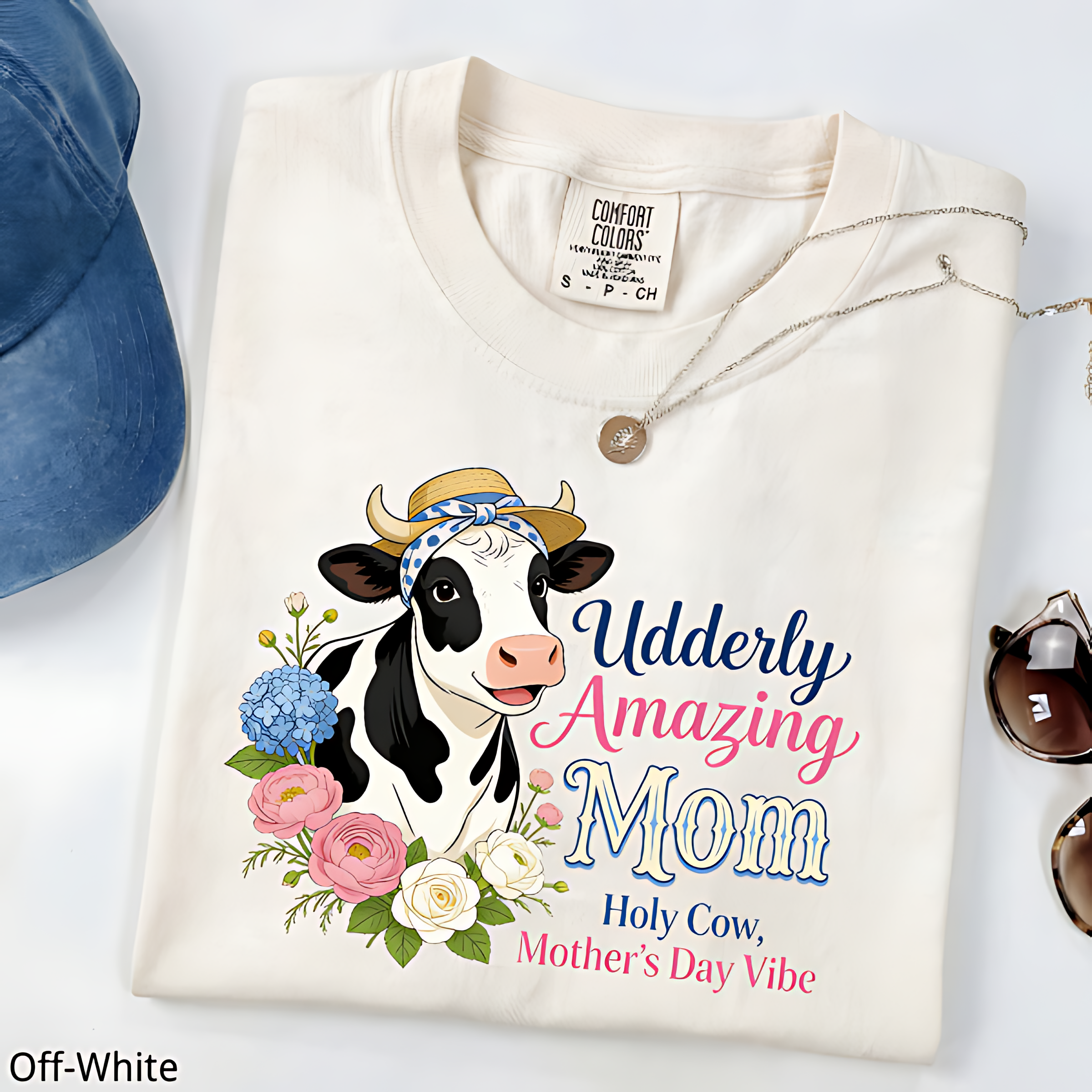 Holy Cow Mom Shirt, Mother's Day Vibe Tee