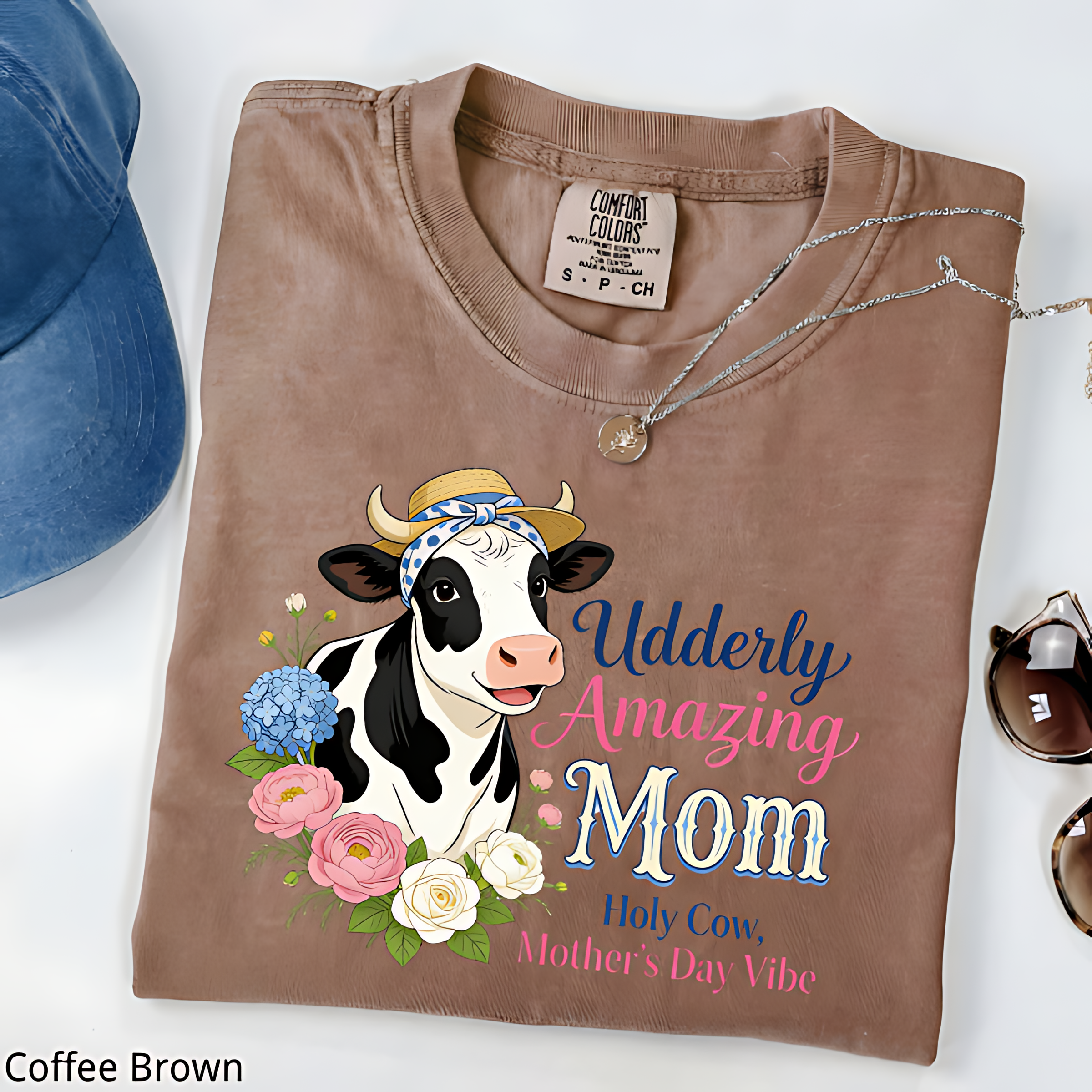Holy Cow Mom Shirt, Mother's Day Vibe Tee