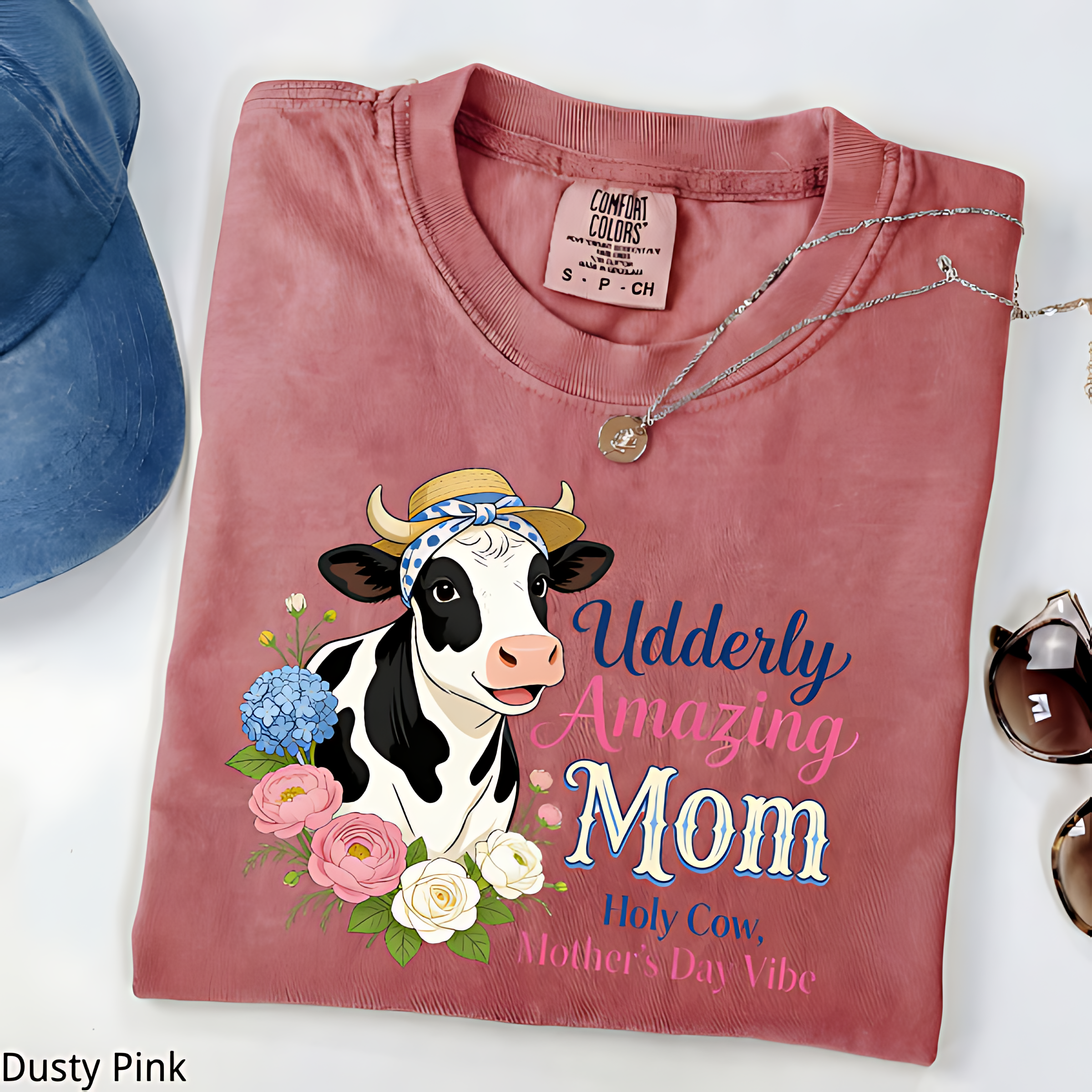 Holy Cow Mom Shirt, Mother's Day Vibe Tee