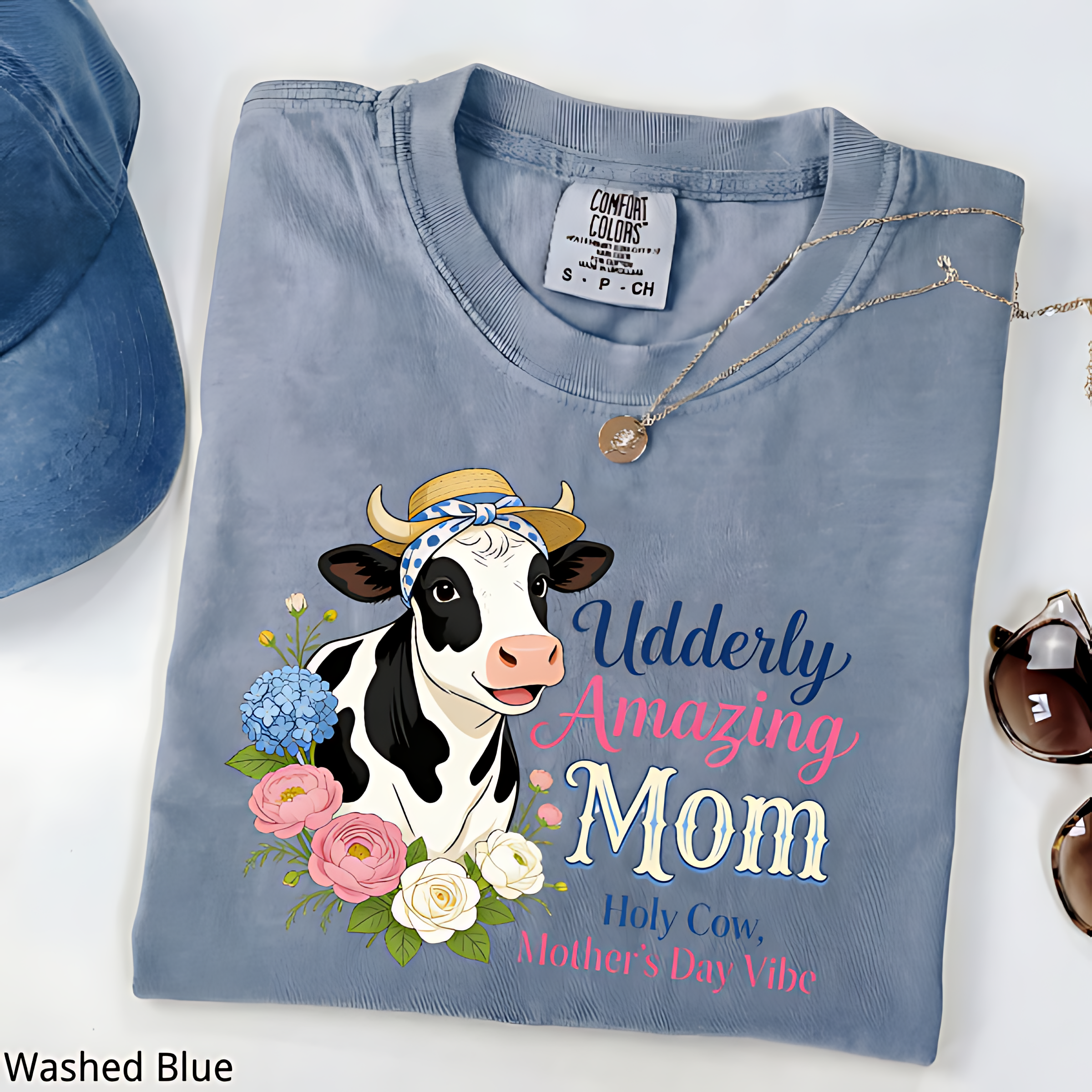 Holy Cow Mom Shirt, Mother's Day Vibe Tee