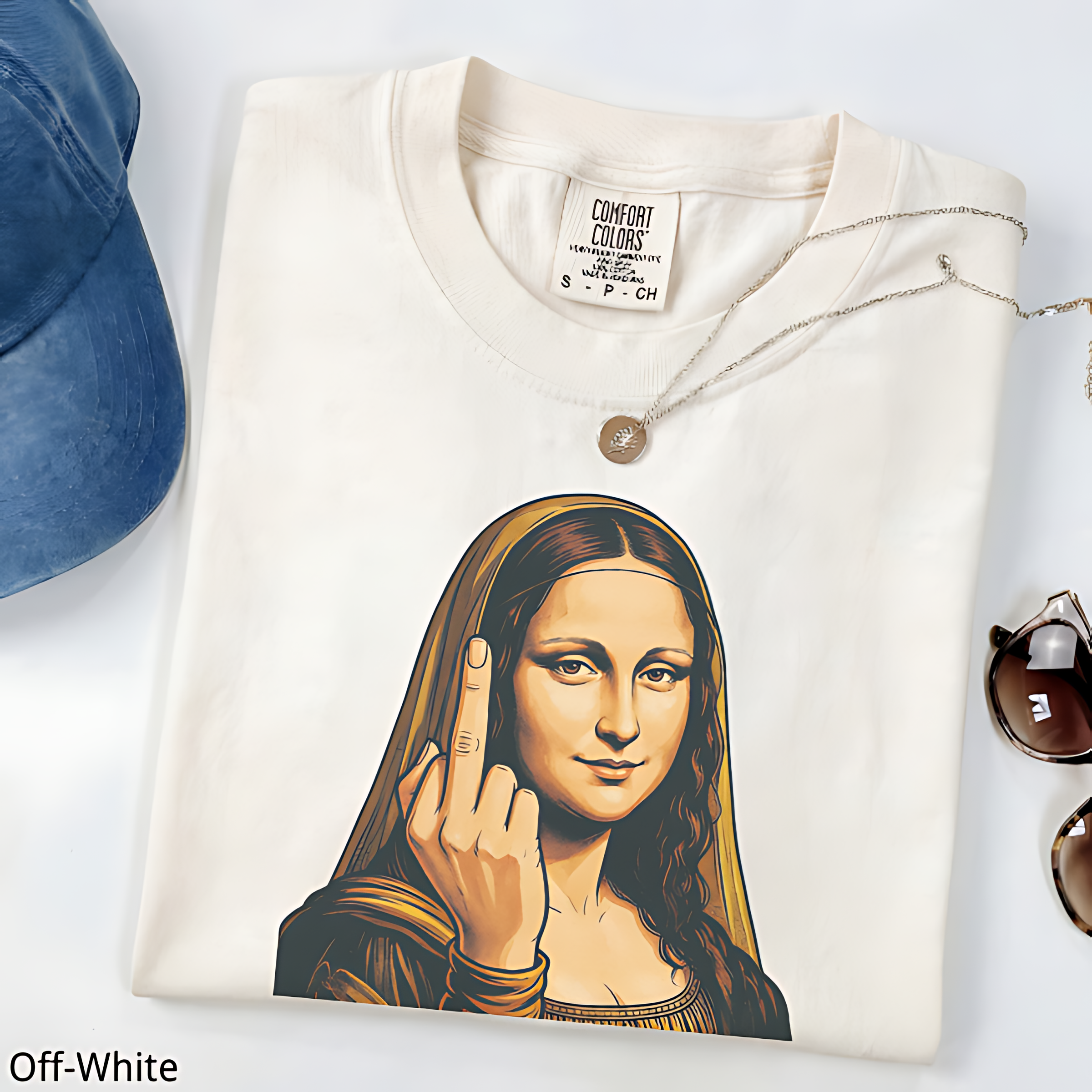 Mona Lisa Funny T-Shirt, Attitude Graphic Tee