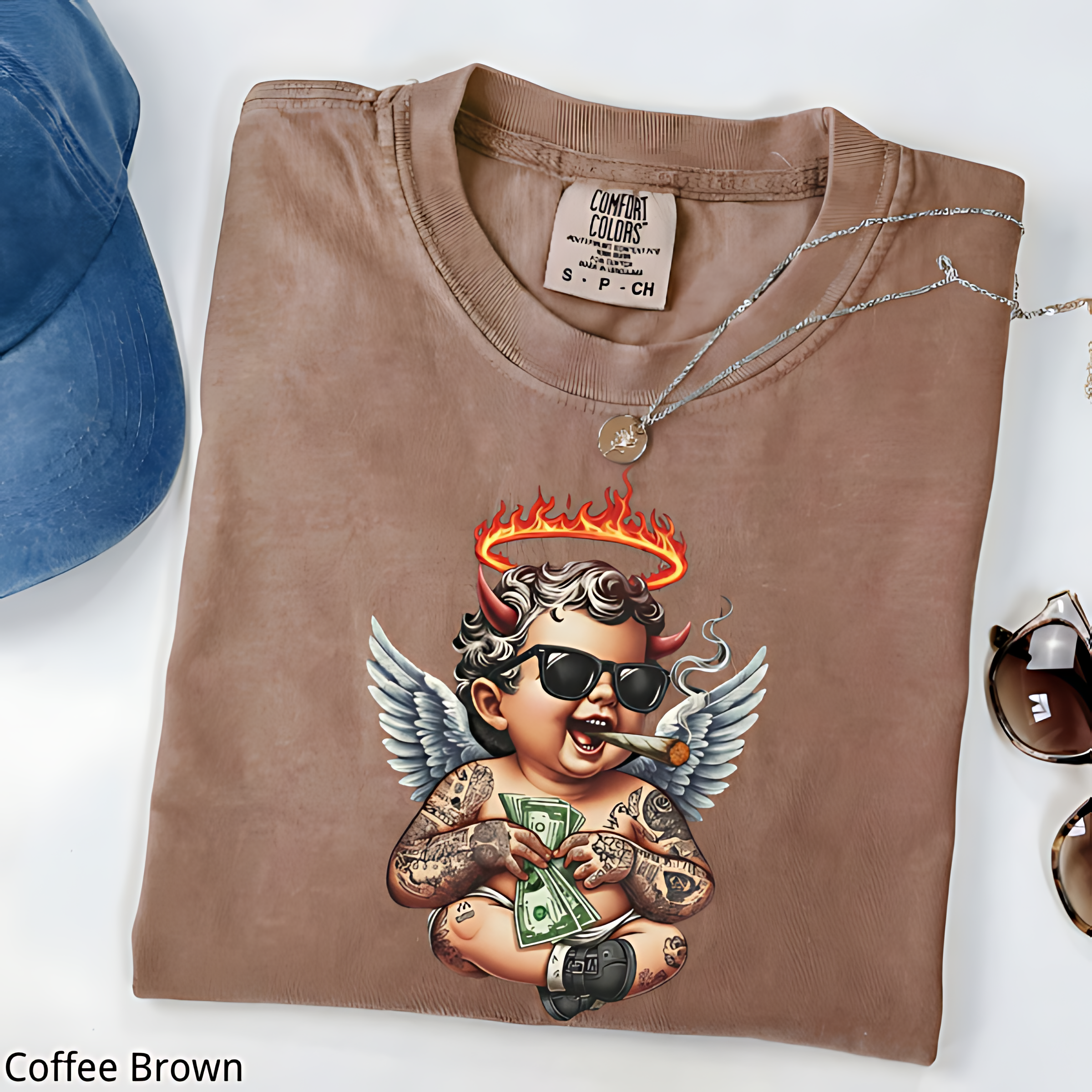 Badass Cherub Shirt, Trendy Streetwear Tee