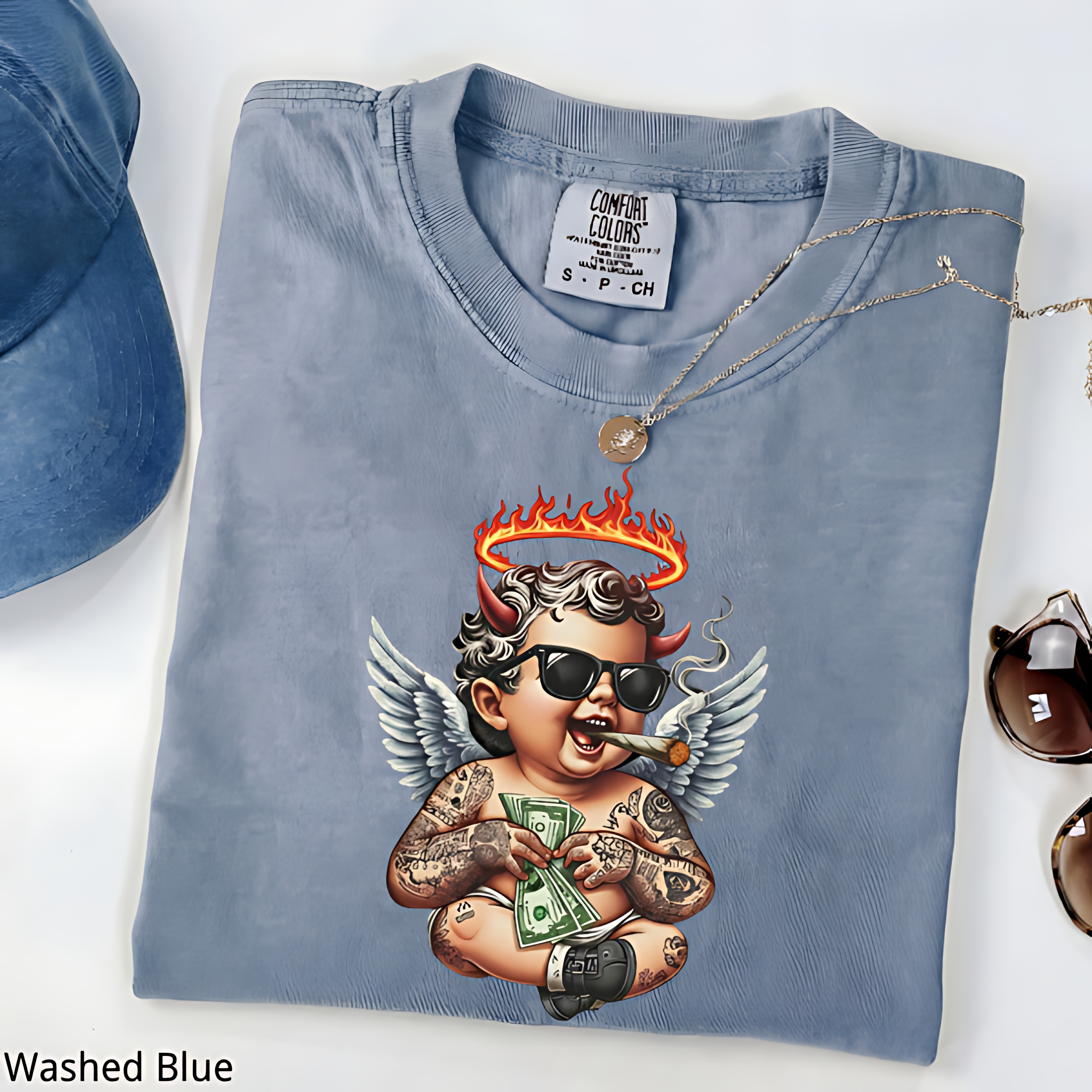 Badass Cherub Shirt, Trendy Streetwear Tee