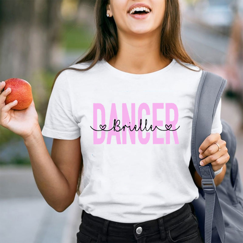 Personalized Warm Up Dancer Teacher T-Shirt