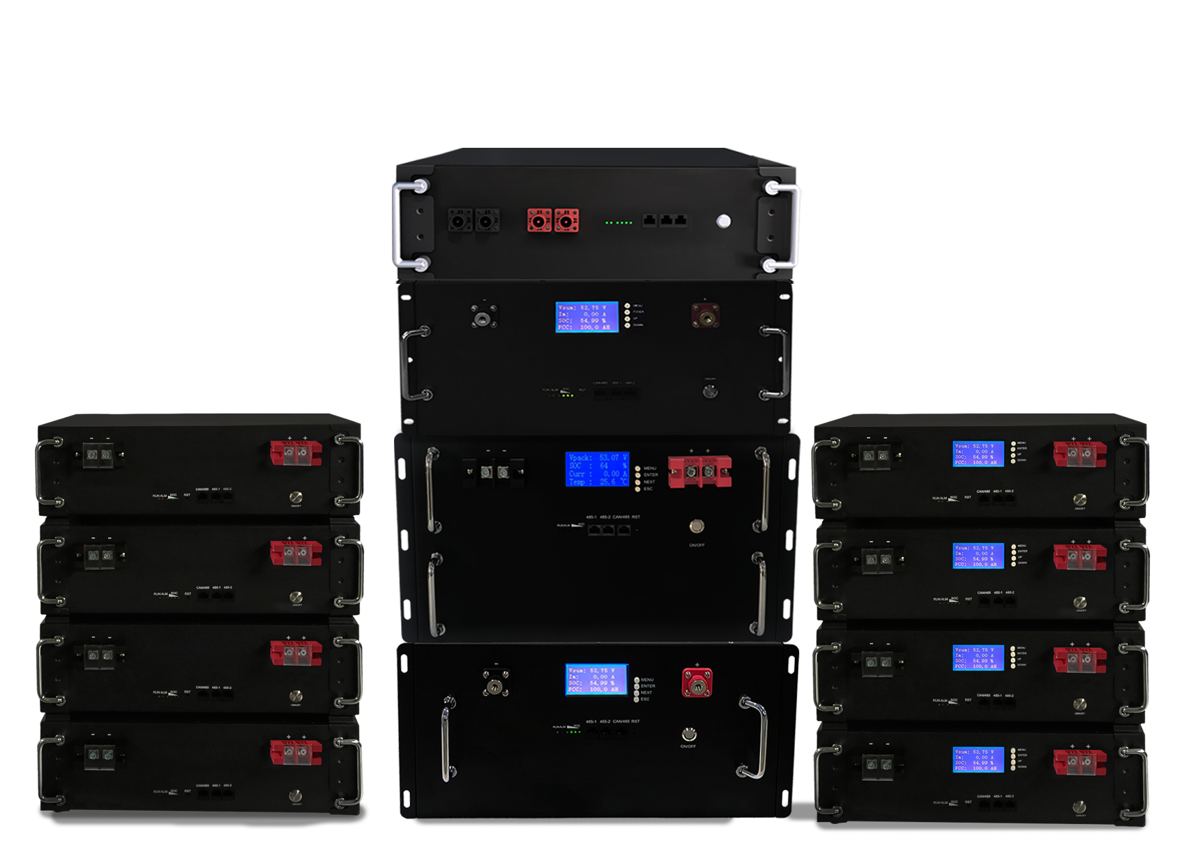 AIMEDA Rack-Mounted LiFePO4 Battery 51.2V 100/200/314Ah