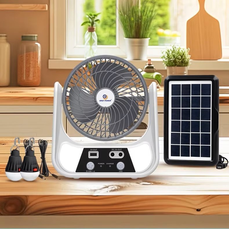 Aimeda  Solar Fan Rechargeable Lighting  