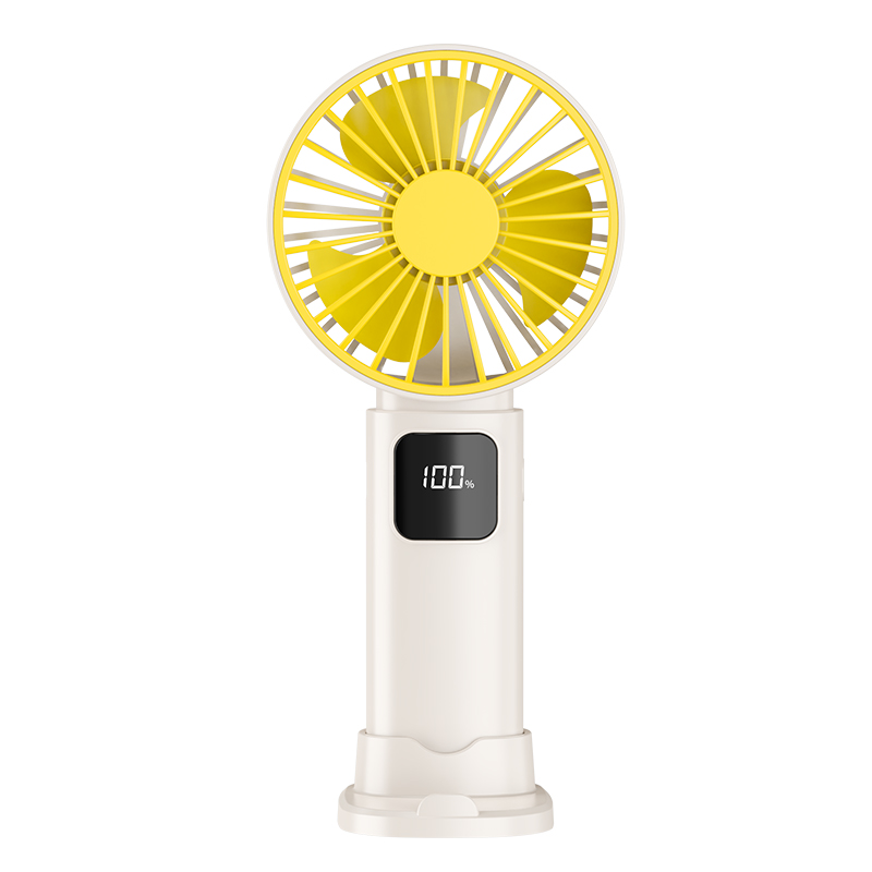2026 New Model Extra Long Battery Life Portable Handheld Fan, Ice Cooling Function with Base and Phone Stand