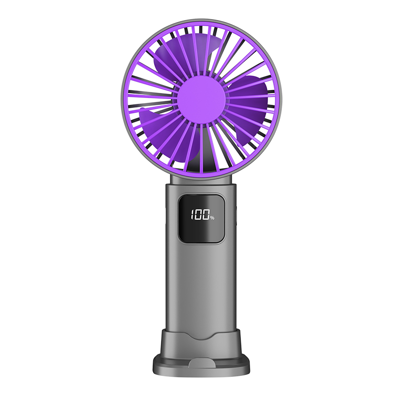 2026 New Model Extra Long Battery Life Portable Handheld Fan, Ice Cooling Function with Base and Phone Stand