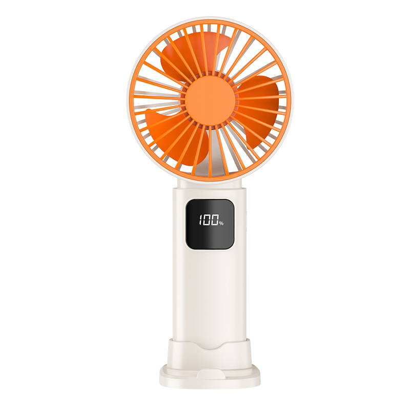 2026 New Model Extra Long Battery Life Portable Handheld Fan, Ice Cooling Function with Base and Phone Stand