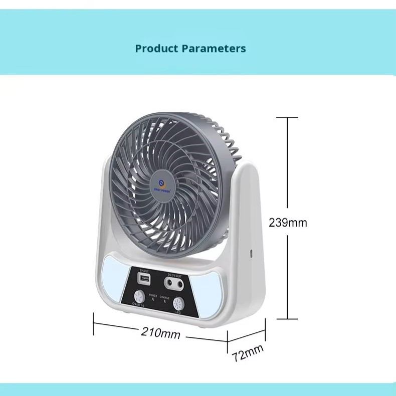 Aimeda  Solar Fan Rechargeable Lighting  