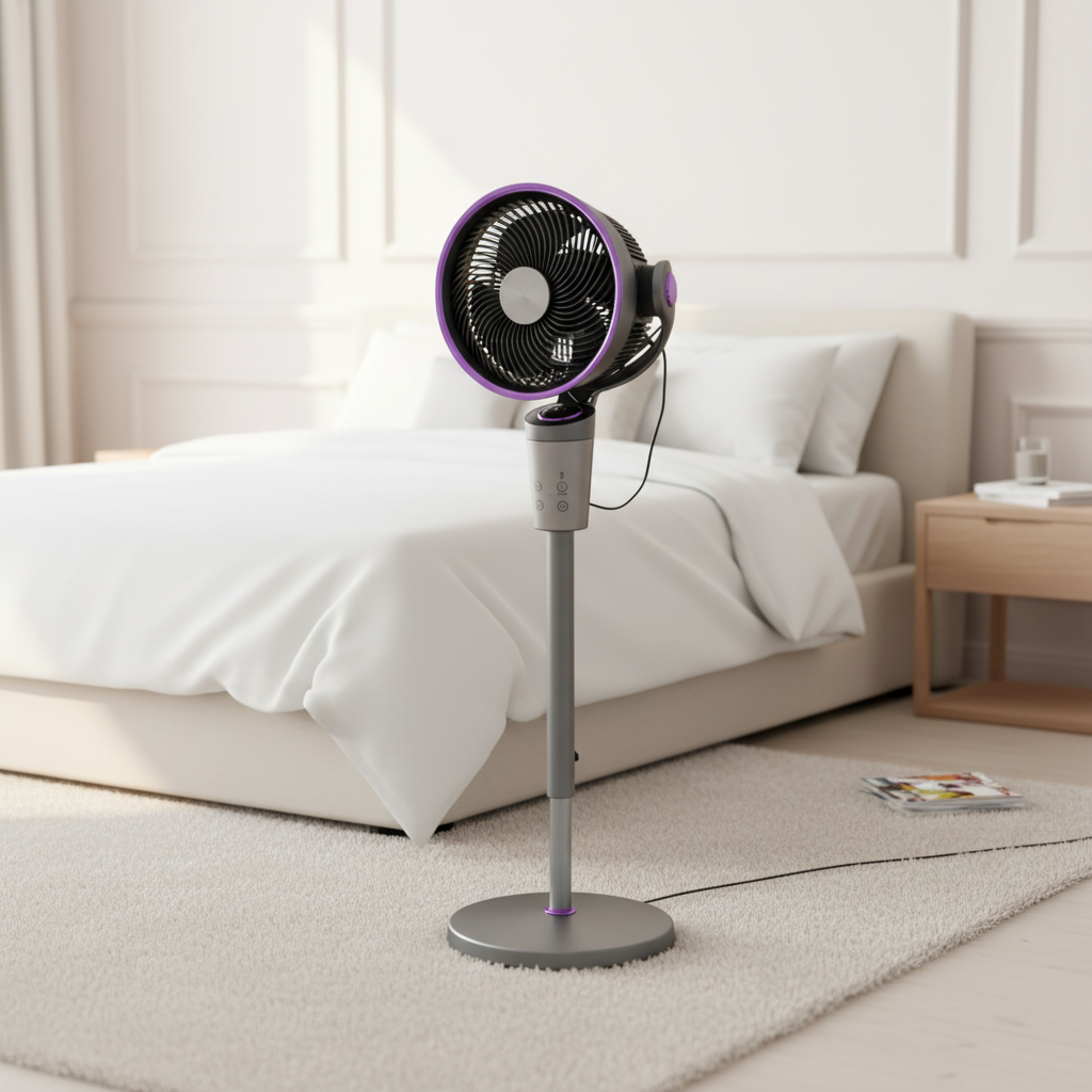 Aimeda Modern Custom Premium Quiet Desk Fan for Home Office with Personalized Logo  Air Circulator