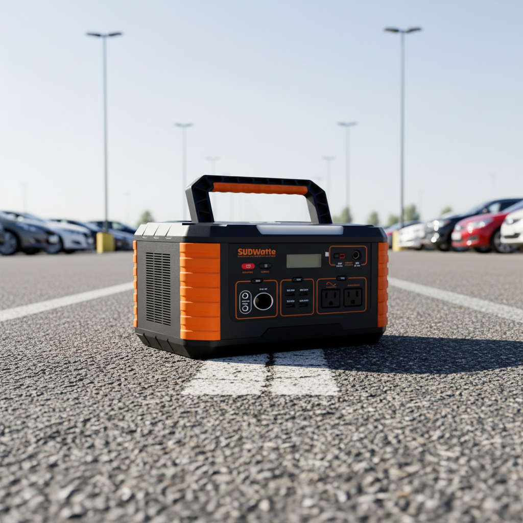 Portable Power Station with Pure Sine Wave Inverter MPPT Controller Solar Panel-for Outdoor Use Car & Laptop Charging