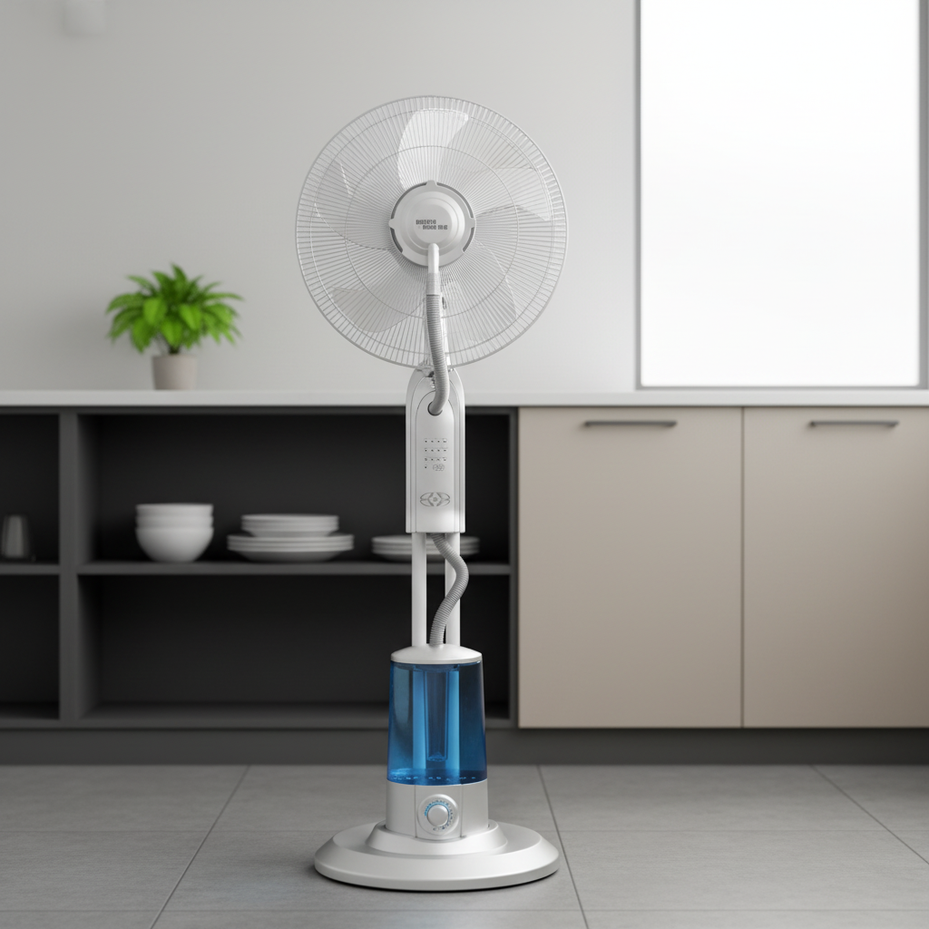 Aimeda 16-inch Floor Fan Industrial Spray Fan, Water-adding Cooling Outcdoor Mist Far