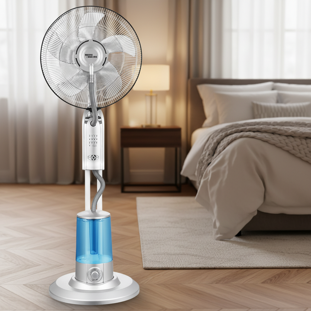 Aimeda 16-inch Floor Fan Industrial Spray Fan, Water-adding Cooling Outcdoor Mist Far