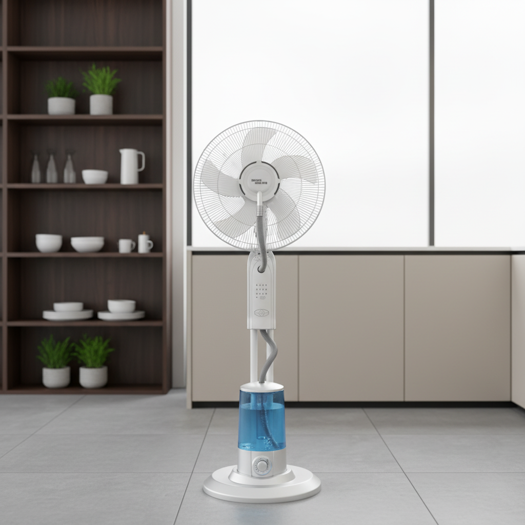 Aimeda 16-inch Floor Fan Industrial Spray Fan, Water-adding Cooling Outcdoor Mist Far