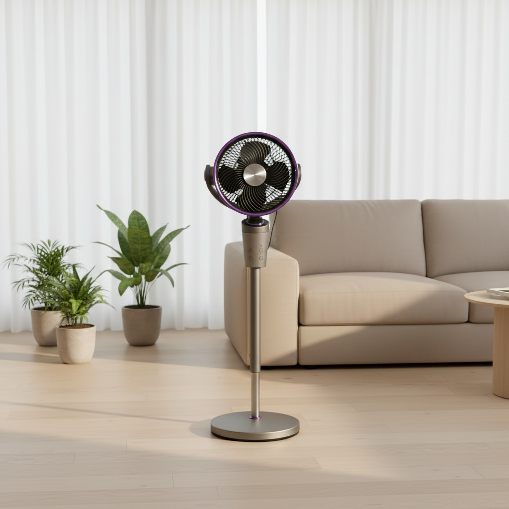 Aimeda Modern Custom Premium Quiet Desk Fan for Home Office with Personalized Logo  Air Circulator