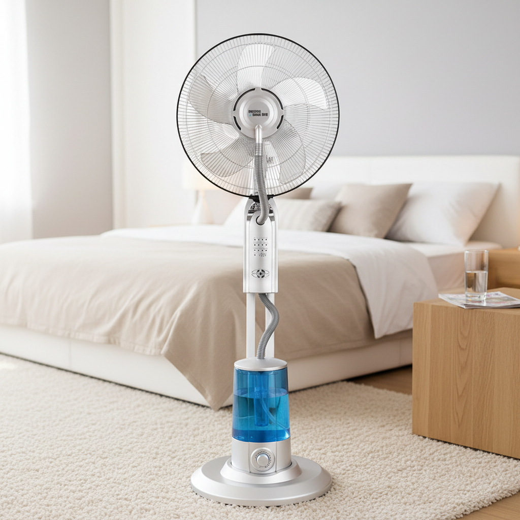 Aimeda 16-inch Floor Fan Industrial Spray Fan, Water-adding Cooling Outcdoor Mist Far