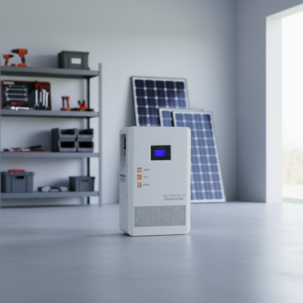 Household wall-mounted energy storage battery 5.12KW lithium iron phosphate battery