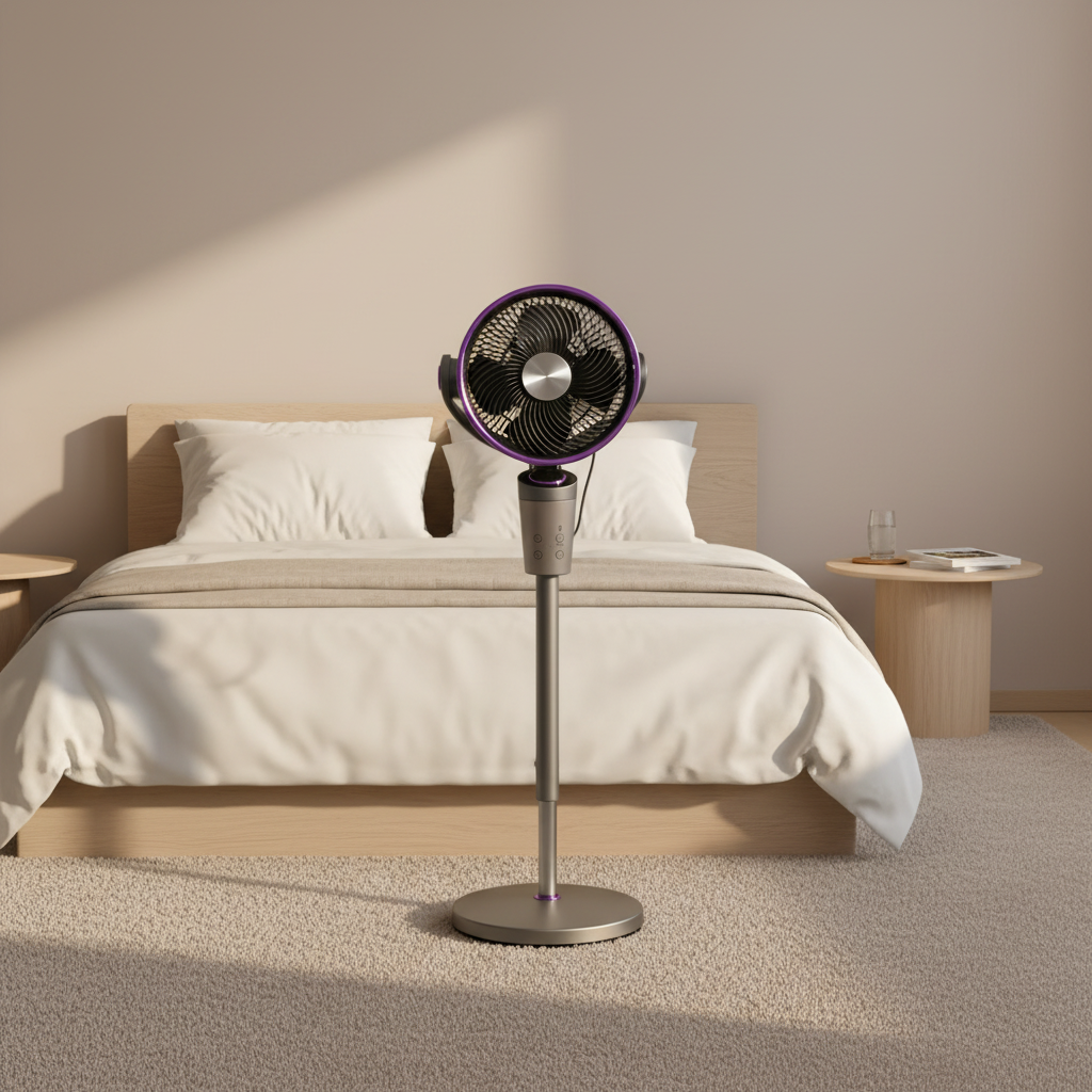 Aimeda Modern Custom Premium Quiet Desk Fan for Home Office with Personalized Logo  Air Circulator