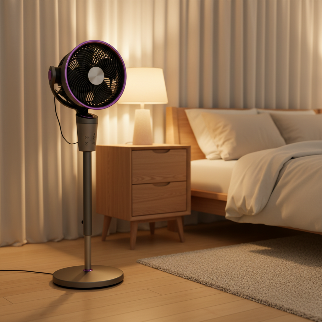 Aimeda Modern Custom Premium Quiet Desk Fan for Home Office with Personalized Logo  Air Circulator