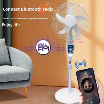 Aimeda Solar-powered Fan Hot-selling  Charging Light for Remote Control  Ultra-long Battery Life  Music and Radio Functions