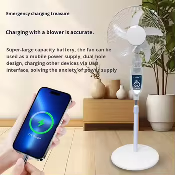 Aimeda Solar-powered Fan Hot-selling  Charging Light for Remote Control  Ultra-long Battery Life  Music and Radio Functions