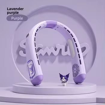 Hot-selling Bladeless Neck-mounted Small Fan Cute Portable High Wind Power Gift Good Partner Outdoor CarRV 3000mAh Battery Low