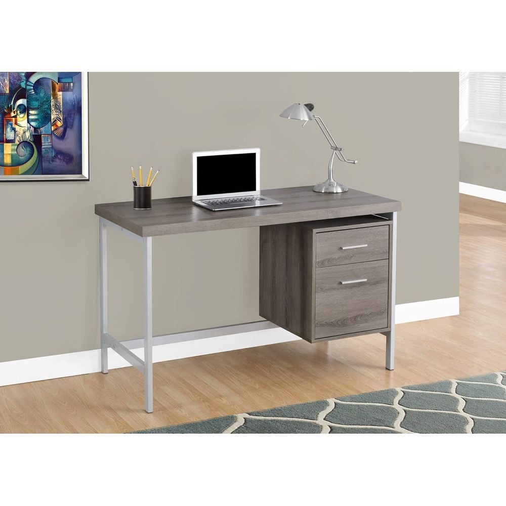 Escritorio moderno para portátil con cajón y armario