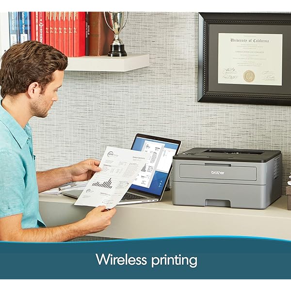 Impresora láser monocromática compacta inalámbrica L2460DW con impresión dúplex y móvil