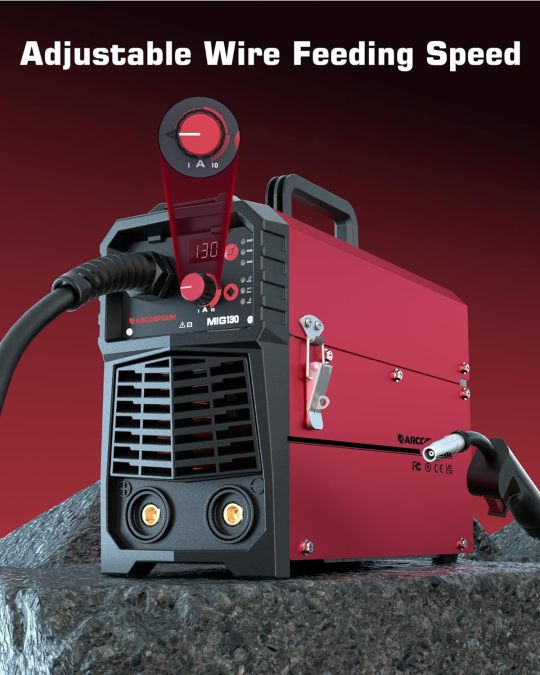 Soldador 200 amperios 6 en 1 gas MIG/núcleo de flujo sin gas MIG/Stick/Lift TIG/soldadura por punto/pistola de carrete 110 V/220 V de aluminio multiproceso máquina de soldadura con