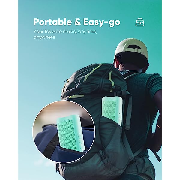 Altavoz Bluetooth con sonido HD, inalámbrico portátil, resistente al agua IPX5, hasta 24 horas de reproducción, emparejamiento TWS, BT5.3