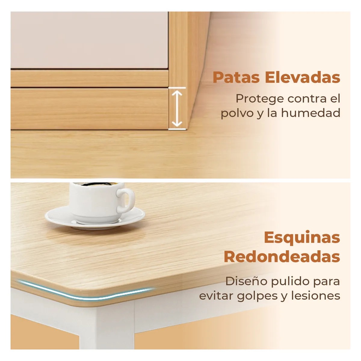 Escritorio Con Cajonera Móvil 120-140 Cm Pata Metálica Oficina
