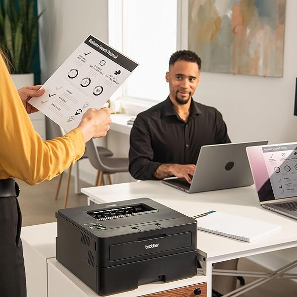 Impresora láser monocromática compacta inalámbrica L2460DW con impresión dúplex y móvil