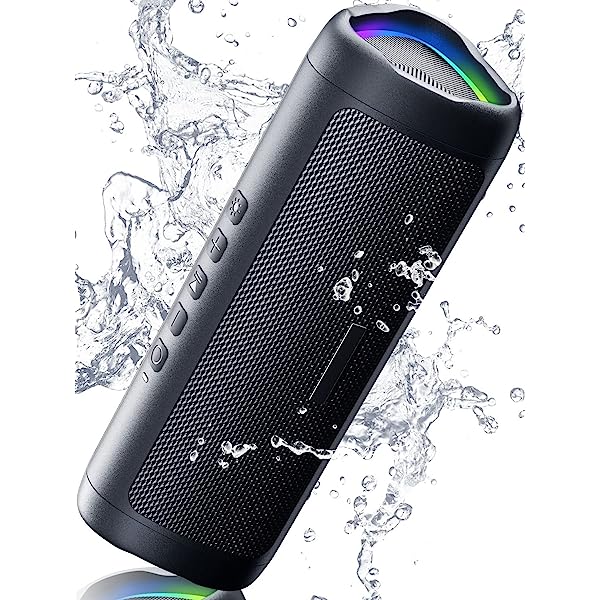 Altavoz Bluetooth con sonido HD, inalámbrico portátil, resistente al agua IPX5, hasta 24 horas de reproducción, emparejamiento TWS, BT5.3