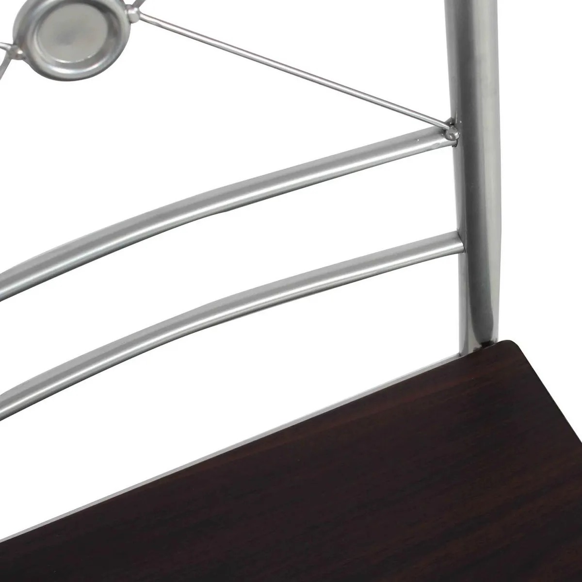 Juego de Comedor Tubo 4 Sillas Mesa Rectangular 70x76x110 cm Wengue