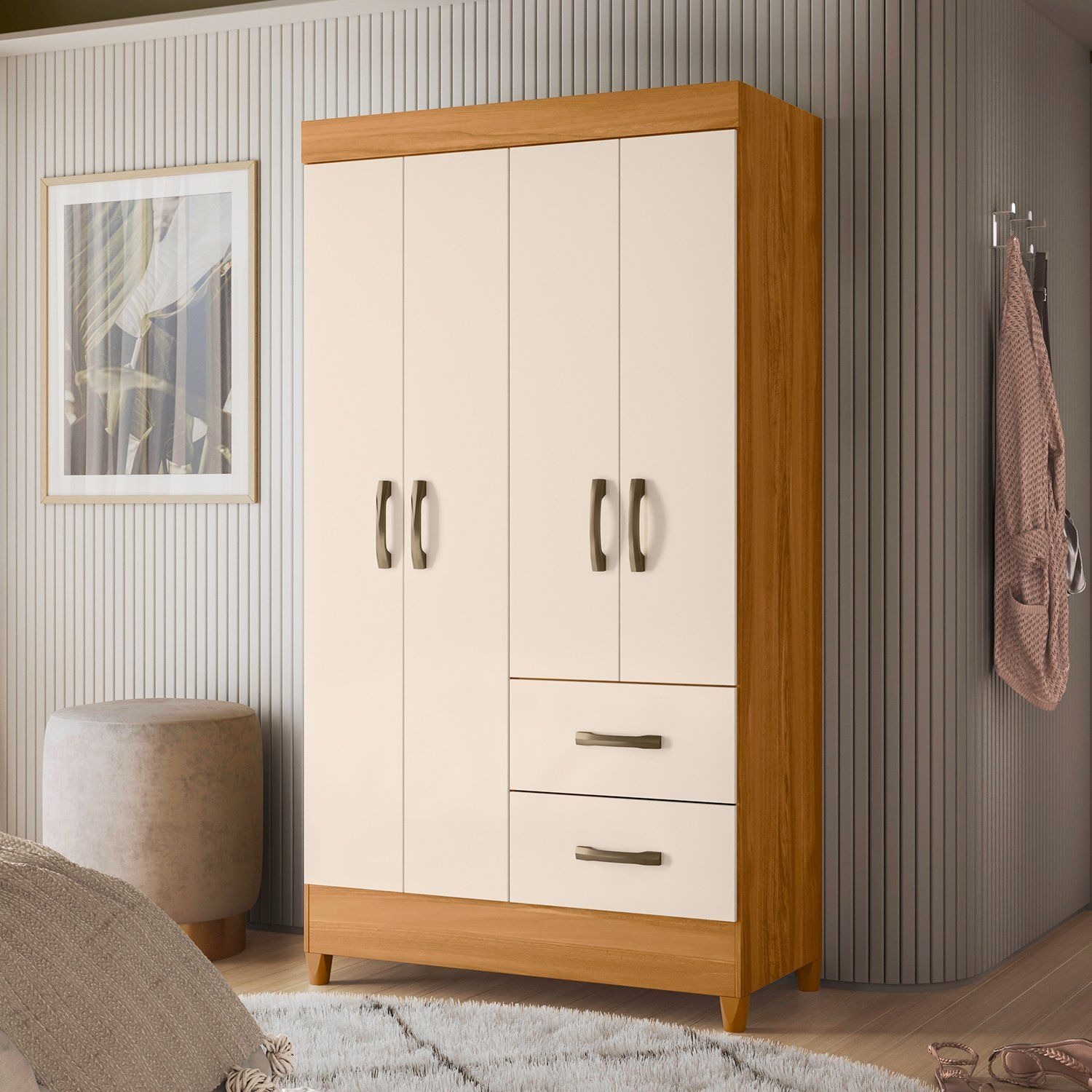 COMBO CLOSET 4P+COMODA DOB CARV