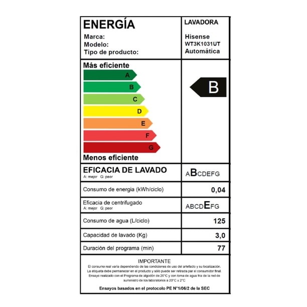 Lavadora Carga Superior 10Kg WT3K1031UT