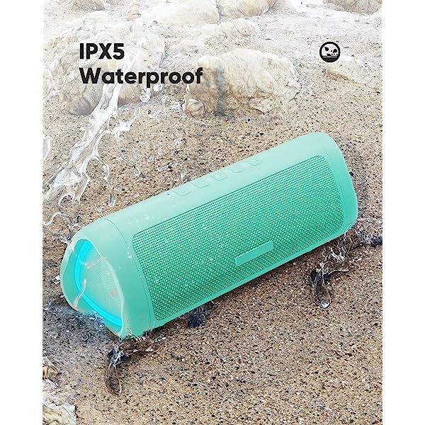 Altavoz Bluetooth con sonido HD, inalámbrico portátil, resistente al agua IPX5, hasta 24 horas de reproducción, emparejamiento TWS, BT5.3