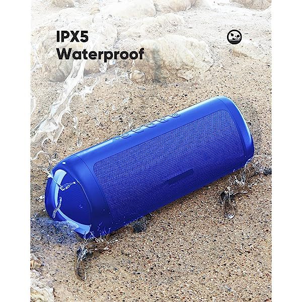 Altavoz Bluetooth con sonido HD, inalámbrico portátil, resistente al agua IPX5, hasta 24 horas de reproducción, emparejamiento TWS, BT5.3