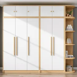 Armario de madera de estilo nórdico con puertas opuestas — Mueble de almacenamiento para dormitorio que ahorra espacio