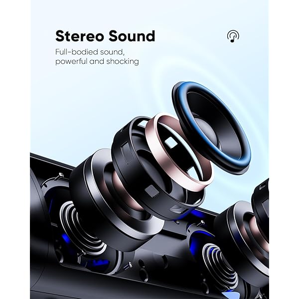 Altavoz Bluetooth con sonido HD, inalámbrico portátil, resistente al agua IPX5, hasta 24 horas de reproducción, emparejamiento TWS, BT5.3