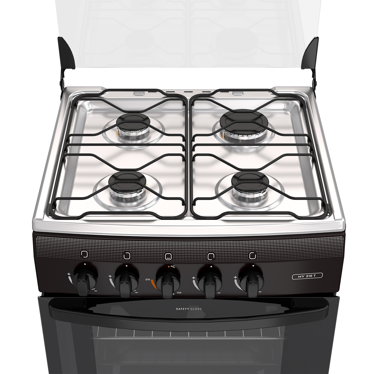 Cocina 4 Quemadores Horno De 65 Lt Gas Licuado Mv 210 T
