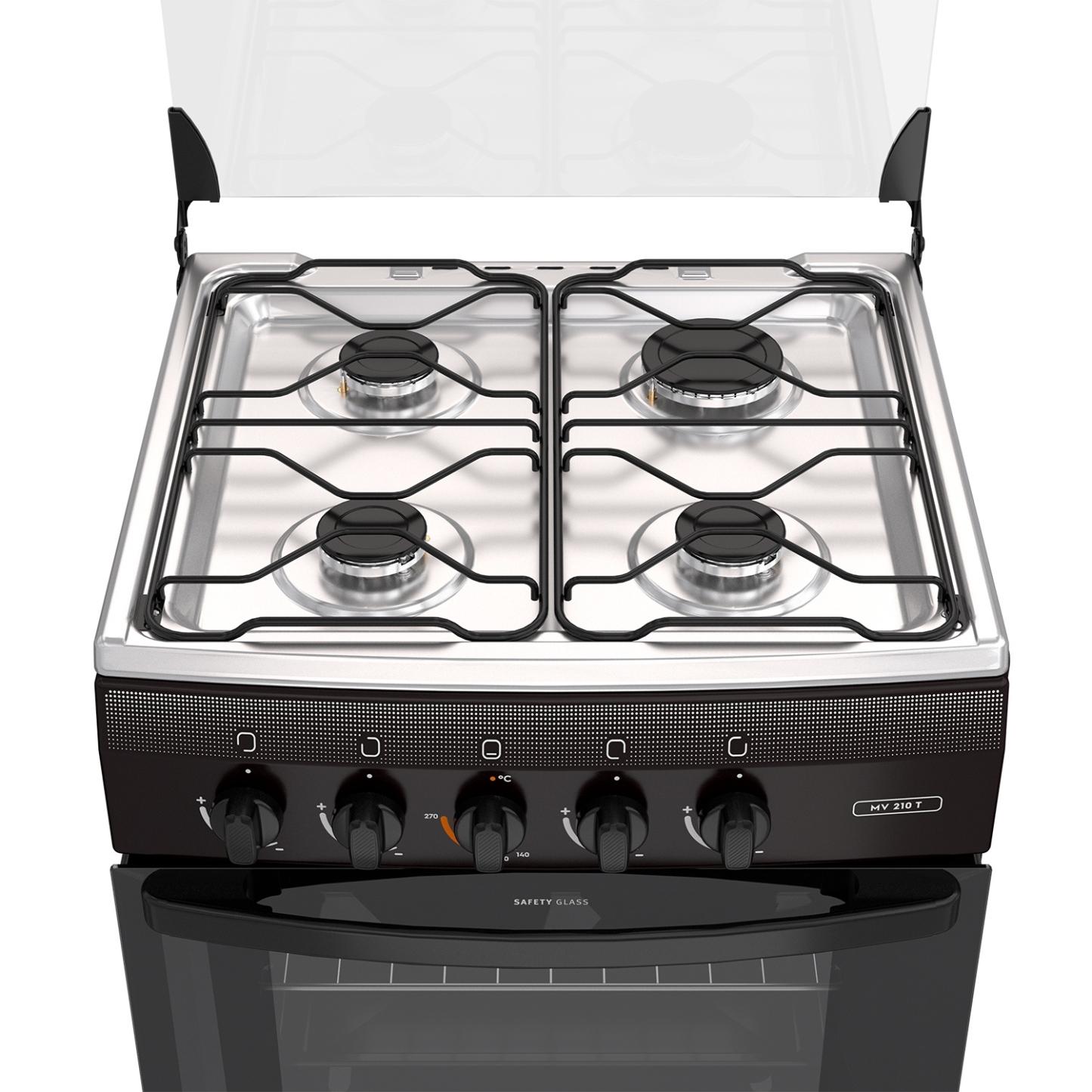 Cocina 4 Quemadores Horno De 65 Lt Gas Licuado Mv 210 T