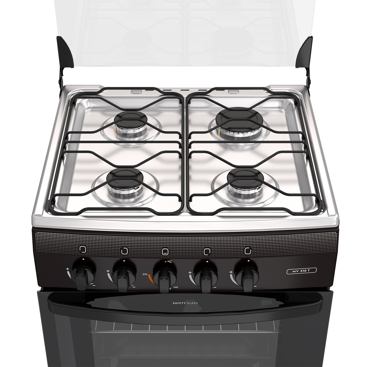 Cocina 4 Quemadores Horno De 65 Lt Gas Licuado Mv 210 T