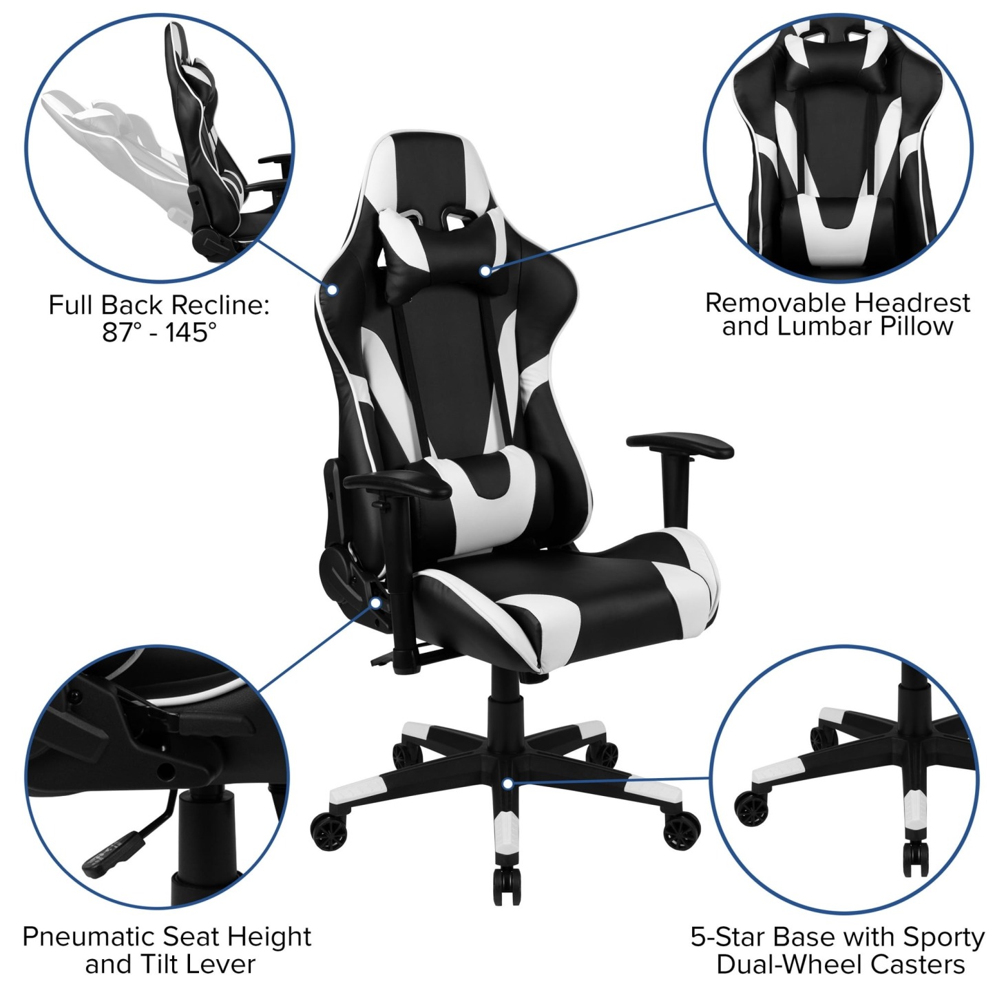 🔥 COMBO GAMER: Escritorio + Silla Reclinable - Incluye Portavasos, Gancho para Audífonos y Tapete de Mouse - Diseño Ergonómico