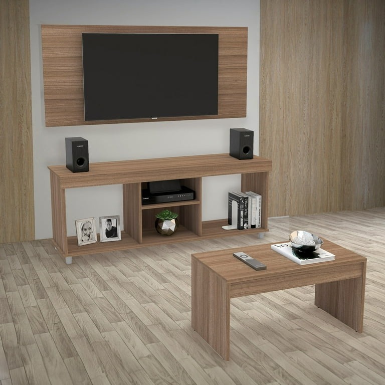 Set Mesa de TV y Mesa de Centro Mundo In Turin Muebles Sala Roble