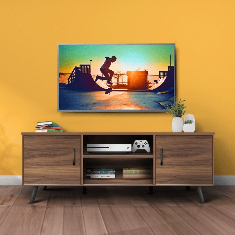 Mesa Minimalista Top Living para TV textura madera Top Living LUCCA-C