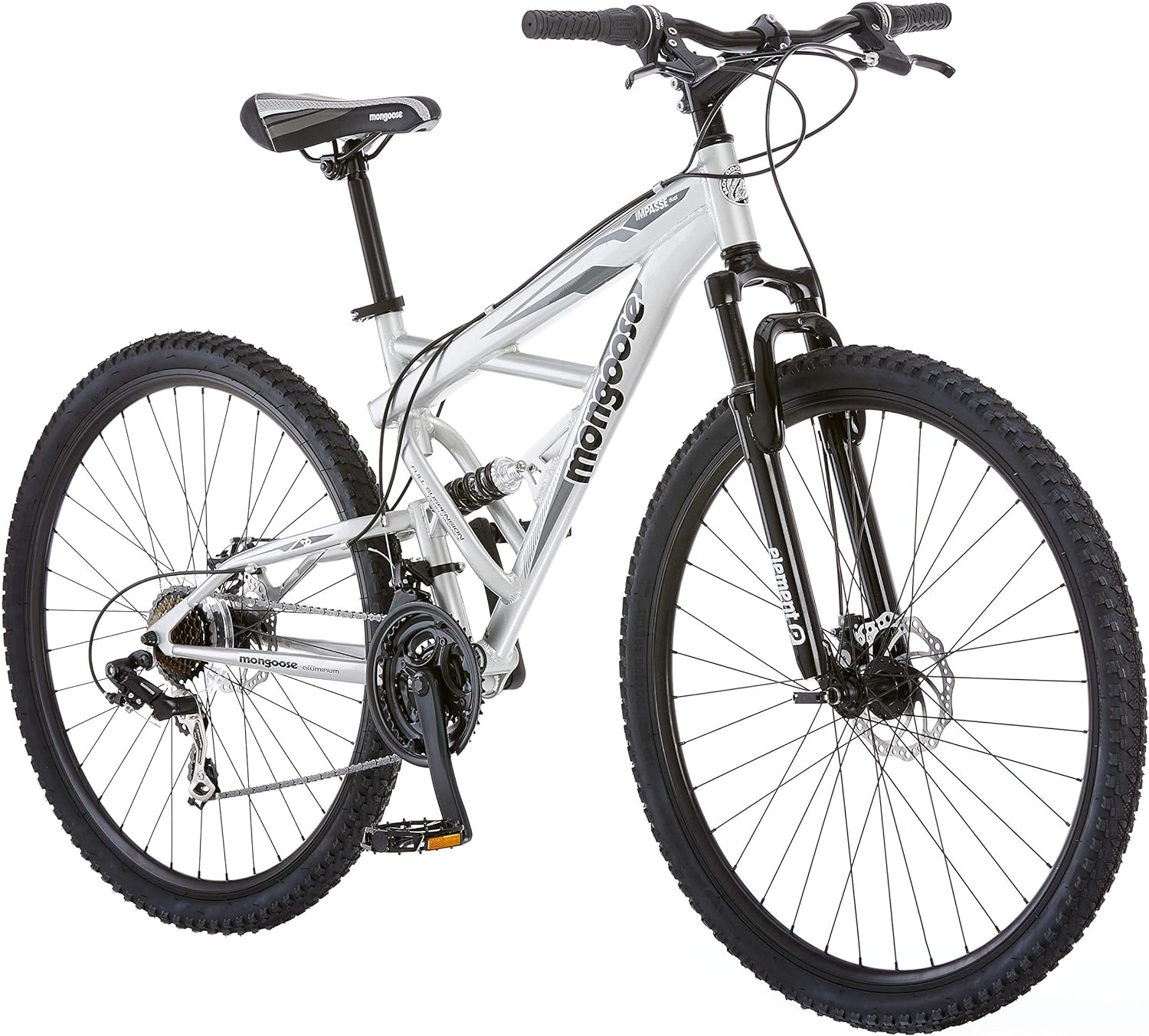 Bicicleta de montaña de suspensión completa, hombres y mujeres, marco de aluminio, palanca de cambios, desviador trasero de 21 velocidades, frenos de disco delantero y trasero