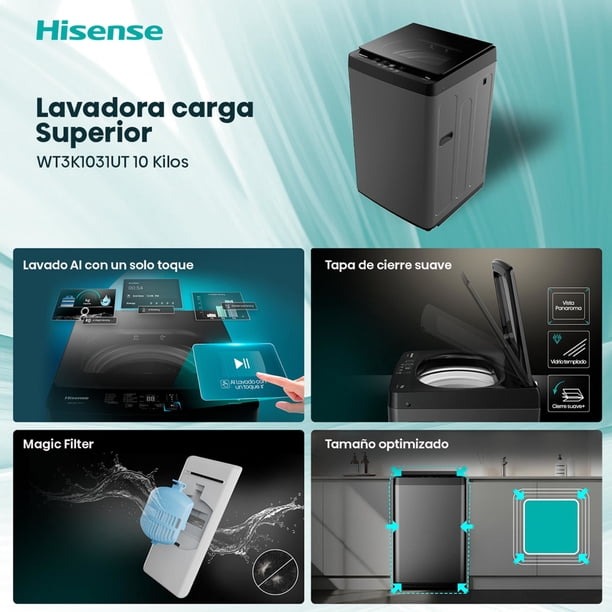 Lavadora Carga Superior 10Kg WT3K1031UT