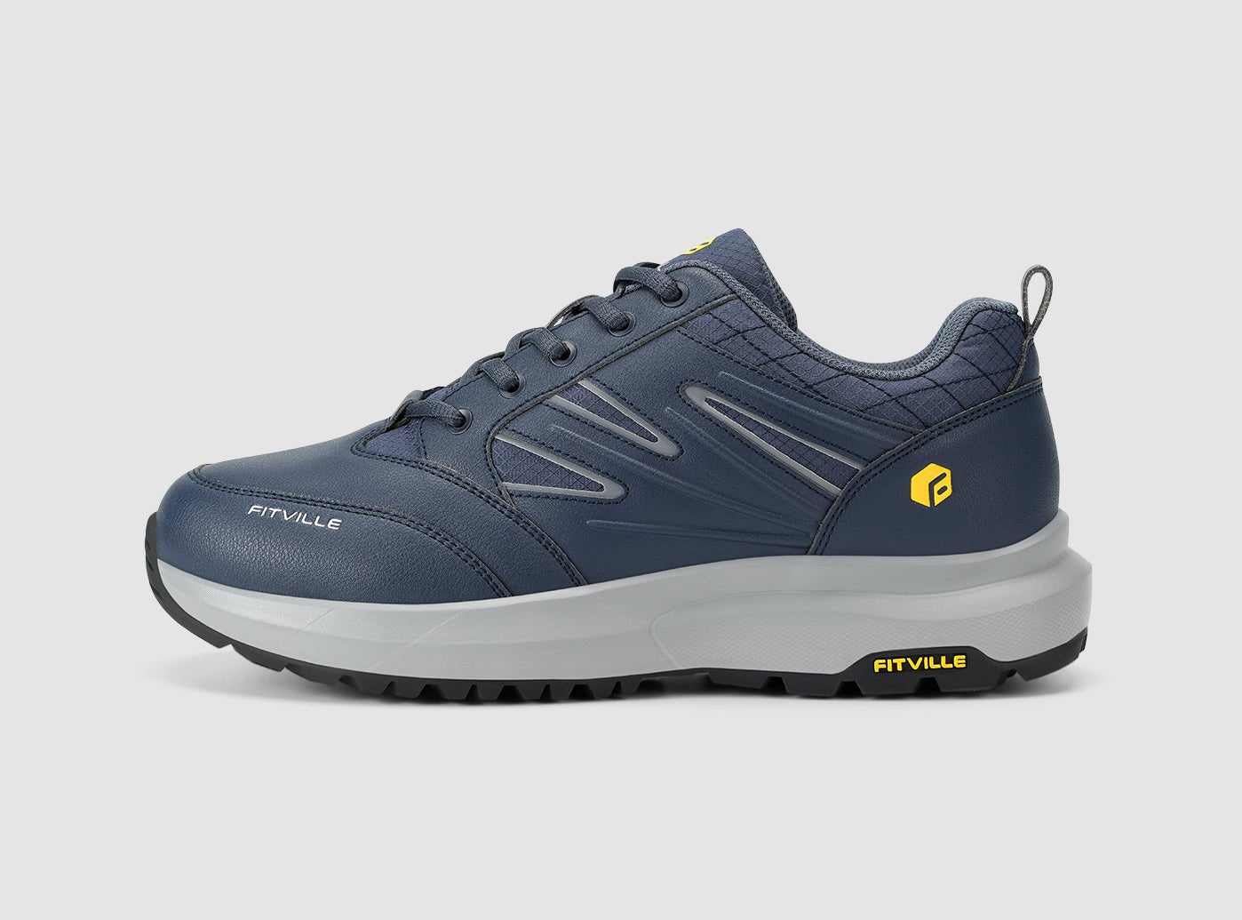 FitVille Men's Low - Top Sturdy Core Hiking Shoes V2 - 17